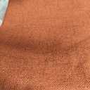 NICETOWN 100% Absolutely Blackout Linen Curtains with Thermal Insulated Liner, 52" Wide, 2 Panels, 45" Long Drapes, Grommet Retro Burnt Orange Linen Curtains Vertical Drapes Privacy for Bedroom