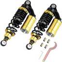 Universal 280mm Motorcycle Shock Absorbers Rear Suspension 2PCS 11 inch Compatible with Gokart Honda ATV CB Yamaha Gokart(Black)
