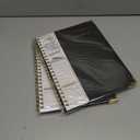 2 x 2026 Planner, Weekly and Monthly Calendar Planner from January 2026 - December 2026, 8.5" x 11" Hardcover Leather Hourly Appointment Book with Tabs, Spiral Daily Planners for College School Work Home, Black (A4)