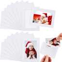 Soaoo 60 Pcs Magnetic Picture Frames Wallet Size 2.5 x 3.5 Inches Reusable Magnetic Photo Sleeves Picture Frame Holder for Home Cabinet Office Graduation Anniversary Classroom(White)