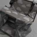 Maliton Hanging Diaper Caddy Organizer - Diaper Stacker for Changing Table, Crib, Playard or Wall & Nursery Organization Baby Shower Gifts for Newborn (Gray Cloud)