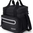 TOURIT Large Lunch Bag 14L Insulated Lunch Box Lunch Cooler for Men Women Work, Black