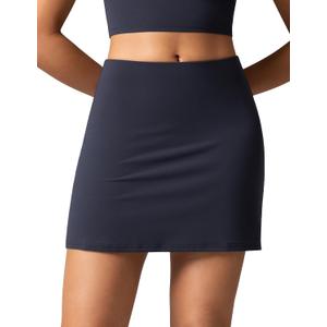 Colorfulkoala Dreamlux Tennis Skirt with Inner Shorts Pockets High Waisted Casual Athletic Golf Skort for Women (Purple)