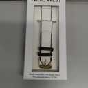 Nine West Fashion Strap Band for Apple Watch Secure, Adjustable (42mm (Series 1-3), 44/45/46/49mm (Ultra & Ultra 2), White/Black/Gold)