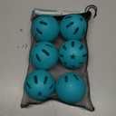 Bandit Sports 202 Popper Plastic Baseballs, Made of Impact-Resistant and Rebounding Material, Perfect Practice Baseballs for Baseball & Hitting Ball Training (6 count)