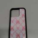 Wildflower Cases - On Pointe, Compatible with Apple iPhone 16 | Pink White Bows Girl Aesthetic Popular Ballet Cute Trendy - Protective Black Bumper, 4ft Drop Test Certified, Women Owned Small Business