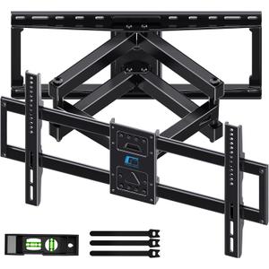 HOME VISION TV Wall Mount for 40-90" TVs up to 200 lbs Fits 24" Wood Studs | (8-24")Stud & Extends 23.5" - Heavy Duty TV Mount Bracket Full Motion Articulating Swivel/Tilt/Level with Max 600x400mm VESA