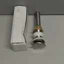 Bathroom Sink Drain,Drain Stopper Bathroom Sink Without Overflow,Pop Up Drain Assembly with Detachable Strainer Basket,Built-in Anti-Clogging Strainer,Stainless Steel Brushed Nickel