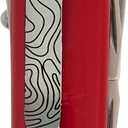 SwissKarry Clip Compatible with most 91mm Victorinox Swiss Army Knife Models. 5 Custom Designs for a Personalised Pocket Knife. Be Ready for the Unexpected. Stainless Steel Tough. Topo Matte