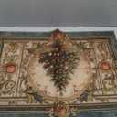 Winter Rubber Stove Mat 28.35 x 20.47 Inch Classic Christmas Tree Art Cooktop Surface Cover Vintage Ornamental Counter Protector for Holiday Home Cooking Space Decor (GREEN #03)