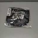 2 x bible verse makeup bagDaughter of the king makeup bagchristian makeup bag Cosmetic Baginspirational gifts for womenchristian gifts for women faithchristian gifts for girls(black and golden)