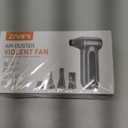 Electric Compressed Air Duster, 170000RPM High-Speed Cordless Air Blower with Rechargeable Battery for Keyboard, PC & Electronics Car Cleaning, Reusable Canned Air Alternative (Black Silver)