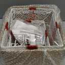 3-Piece Lighted Gift Boxes - Pre Lit Christmas Decoration with Ribbons for Indoor/Outdoor Use (8in) - Weather Resistant Yard Home Decor with Warm UL Lights