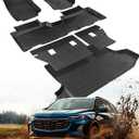 Floor Mats for Chevy Equinox for GMC Terrain 2024 2023 2022 2021 2020 2019 2018, All-Weather TPE Floor Mats Rear Backrest Mats Cargo Liner Custom Fit for Chevrolet Equinox Terrain Accessories
