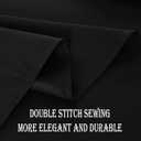 Black Rectangle Tablecloth Waterproof Stain Resistant Wrinkle Free Table Cloth 210GSM Polyester Wipeable Table Cover for Party, Banquet, Indoor and Outdoor - Rectangular/Oblong, 60 x 120 inch