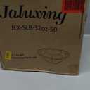 [32 oz. 50 Sets Clear Plastic Salad Bowls with Airtight Lids Disposable To Go Mixing Containers Serving for Fruit, Quinoa, Lunch and Meal Prep