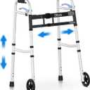 Delog Narrow Walkers for Seniors, Small Walkers for Seniors Tight Spaces Support Up to 350lbs, Standard Walkers for Adults 