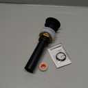 KES Bathroom Sink Drain Without Overflow Vessel Sink Lavatory Vanity Pop Up Drain Stopper Matte Black, All Metal Rustproof Brass and 304 Stainless Steel, S2008D-BK