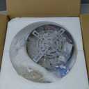 VETRULUS Modern 3-Ring Crystal LED Chandelier, Gold Flush Mount Ceiling Light Fixture, White Light for Bedroom, Dining Room, Hallway