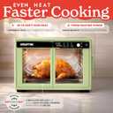 Gourmia Toaster Oven - 9-Slice Capacity, Digital Display, Green, 37 Qt