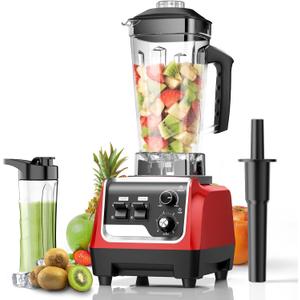 Smoothie Blender, Powerful Blenders for Kitchen with 1800-Watt Motor, 70 Oz Large Capacity and BPA-Free Containers, Countertop Blender for Smoothies, Ice Crushing & Frozen Drinks, Red