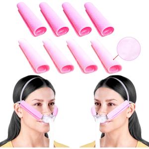NATAKUPack Satin Strap Covers, Breathable Silk Strap Cushions for Mask Strap Headgear, Universal and Reusable Fleece Strap Comfort Pad, C Papa Accessories & Supplies for Reducing Red Mark