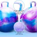 ZOOJOY Hopper Ball 2 Pack, 18 in Bouncy Ball with Handle for Kids, Clouds Girls Toys for Indoor Active Play Toys, Girls Boys Hopping Birthday Gifts for 3 4 5 6 7 8 Yr Old