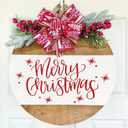 Merry Christmas Stencils for Painting on Wood Signs Reusable Small and Large Merry Christmas Stencil for Door Hanger Doormats Home Canvas Crafts Wall Holiday (Merry8)