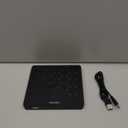 External CD DVD Drive, 0.5 Ultra Slim USB 3.0 Type-C DVD Player, CD DVD+/-RW Optical Drive, Portable DVD CD Burner Reader Writer Recorder for Laptop, Desktop, Mac, Windows 11/10/8/7, Linux, Black