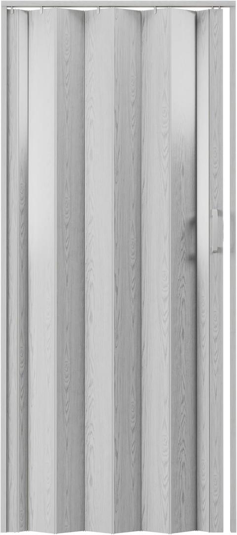 Studio Series 48" W PVC Foldable Accordion Doors, Grey (Gray)