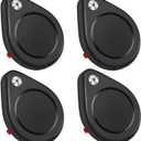Surface Adhesive Mount for airtag-The Secure Adhesive Lock Case for airtag, Discreet, Security Tool, for Car, Truck, Skis and More(4Pack,Black)
