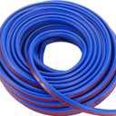 1 Pcs 49.21ft 15000mm Universal Car Door Edge Protective Sealing Strip - Car B-Type Door Scratch Protection Guards Anti-Scratch Collision - TPE Blue