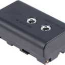 FocusFoto Power Adapter NP-F Dummy Battery DC Coupler Replacement of NP-F960/750/770/970 with a DC Input and a DC Output to Power Camera Field Monitor LED Light, DSLR Mirrorless Camera