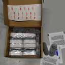 iFealClear 8 Pcs Universal Toilet Seat Bumpers for Bidet, Toilet Lid Rubber Bumpers for Changing Heights, Strong Adhesion Toilet Seat Bidet Buffer with 8 Extra Thickness Pads for Home, Hotel, Hospital (Gray)