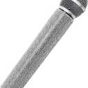 2 x Fake Microphone Prop Plastic Play Microphone Glitter Silver Rhinestone Microphone Prop Microphone For Disco Stage Party