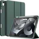 JETech Case for iPad Air 11-Inch M3/M2 (2025/2024), iPad Air 5/4 (2022/2020 5th/4th Generation 10.9-Inch) with Pencil Holder, Slim Tablet Cover with Soft TPU Back, Auto Wake/Sleep (Misty Blue)