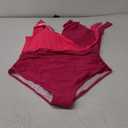 Blooming Jelly Women's Tummy Control Swimsuits Slimming One Piece Bathing Suit Ruffle Wrap V Neck Swimwear (3X-Large)