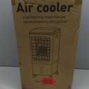 Windowless Portable Air Conditioners with Remote, Ventless Ac Unit Ductless Air Cooler, Hoseless Quiet Evaporative Oscillating Swamp Cooler, 6 Ice Box for Bedroom Indoor Outdoor Office Room , Pearl 