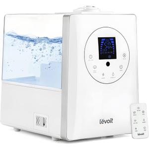 LEVOIT Humidifiers for Bedroom Large Room Home, 6L Warm and Cool Mist Ultrasonic Air Vaporizer White 