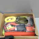 Roadside Car Emergency Kit, Winter Car Safety Kit with 10FT Jumper Cables, Tow Strap, Tool Kit, Reflective Warning Triangle, Road Trip Essentials, for New Drivers, Teens (119RED)