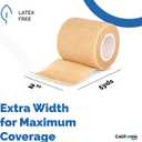 12 Pack Self-Adhesive Bandage Wrap - 2 Inches x 5 Yards - Elastic Self Adherent Cohesive Wrap Bandage - Breathable Athletic Tape for Wrists, Knee, Ankle - First Aid Sports - Brown