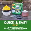 Spectracide Wasp, Hornet & Yellowjacket Trap, Hanging Wasp & Hornet Trap with a Quick-Drown Formula That Submerges & Kills Insects, 1 Count