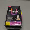 Kotex Wrapped Liners, Light Absorbency, Regular Coverage, 100 Count