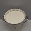 YOUEON 4L Ice Bucket with Scoop and Lid, Double Walled Insulated Wine Bucket Chiller with Carry Handles, Beverage Tub for Cocktail Party, Camping, BBQ, Indoor & Outdoor Use, White