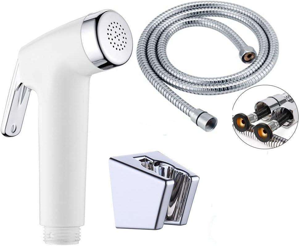 LikeHome Bidet Sprayer for Toilet - Cloth Diaper Sprayer Shattaf Handheld Bidet Rinse Spray Head - White (Without T-Adapter)