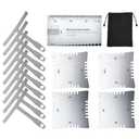 TIMESETL 14Pcs Guitar Luthier Tools Set Including Understring Guitar Radius Gauge, String Action Ruler Gauge, Guitar Notched Radius Gauges Guitar Set Up Tool Kit for Guitar and Bass Setup