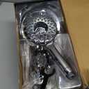 High-Pressure Rain Shower Head with Handheld Spray Combo: Detachable Dual Shower Head with 10 Spray Modes - Upgrade Knob Spray Mode Selector and Magnetic Guidance Docking System