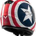VCAN VX Lightweight Full Face Motorcycle Street Bike Helmet with Extra Tinted Visor, Coolmax Technology & OTG Ready, DOT Approved