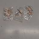 4 Pieces Bridal Rose Gold Hair Accessories for Brides and Bridesmaids Rhinestone Hair Pins Crystal Flower Barrette Wedding Combs with Leaves