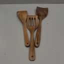 Natural Acacia Wood Spatula Set of 3, Nonstick Pan Safe Multipurpose Wooden Cooking Spatulas, Eco-Friendly Scratch-Proof Heat Resistant with Hanging Holes